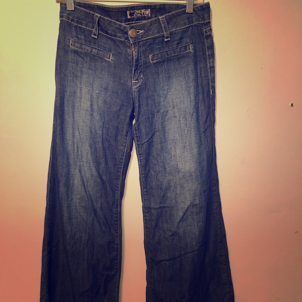 Hudson jeans wide leg flair size 27 made in USA
